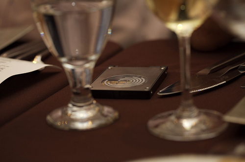 Seagate's memory drive hanging out on table