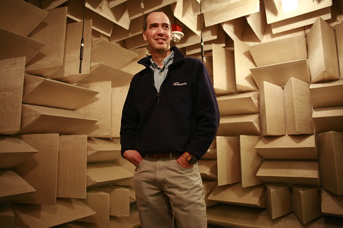 Anechoic chamber at Microsoft Research, Phil Chou