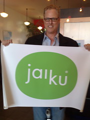 Neil Vineberg, Jaiku's PR guy at the party