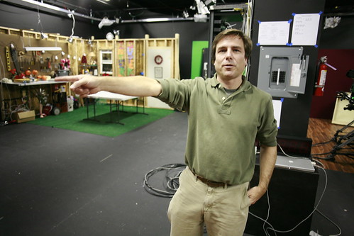 Jim Louderback, CEO of Revision 3, shows me around the studio