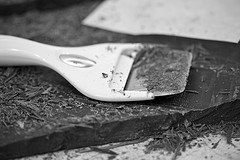 Chocolate block in Yogurt shop