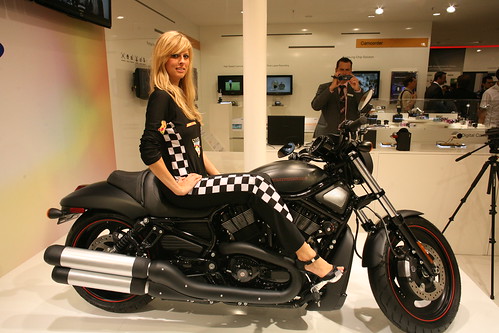 Model in Samsung booth at IFA