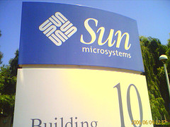 Sun Microsystems sign at corporate headquarters
