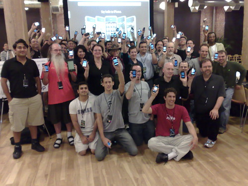 Lots of iPhones at iPhoneDevCamp