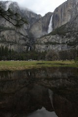 Yosemite Falls reflected