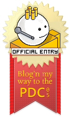 blogging my way to pdc